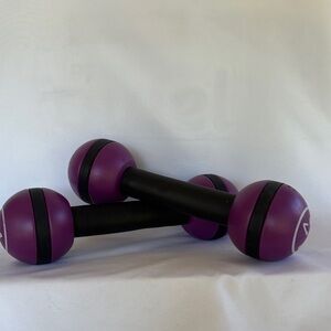 SLIGHTLY USED ORIGINAL GENUINE ZUMBA PURPLE STICKS- 2.5 LBS EACH